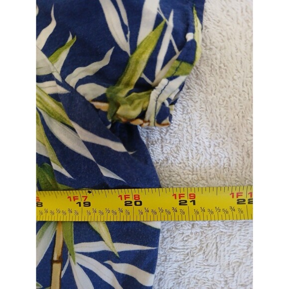 Set 2 Vintage Womens Hawaiian Shirt Bishop St Apparel Blue Green Medium Trópical - Picture 9 of 16